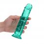 Dildo realistyczne proste z przyssawką RealRock transparentne 18 cm - 4