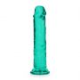 Dildo realistyczne proste z przyssawką RealRock transparentne 18 cm - 5