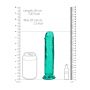 Dildo realistyczne proste z przyssawką RealRock transparentne 18 cm - 7