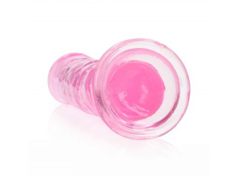 Dildo żelowe RealRock przezroczyste z przyssawką 20 cm - 4