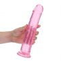 Dildo realistyczne żelowe z przyssawką RealRock 23 cm - 7