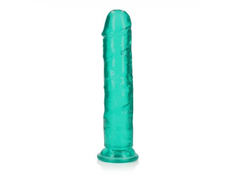Dildo realistyczne proste z przyssawką RealRock przezroczyste 23 cm - 5