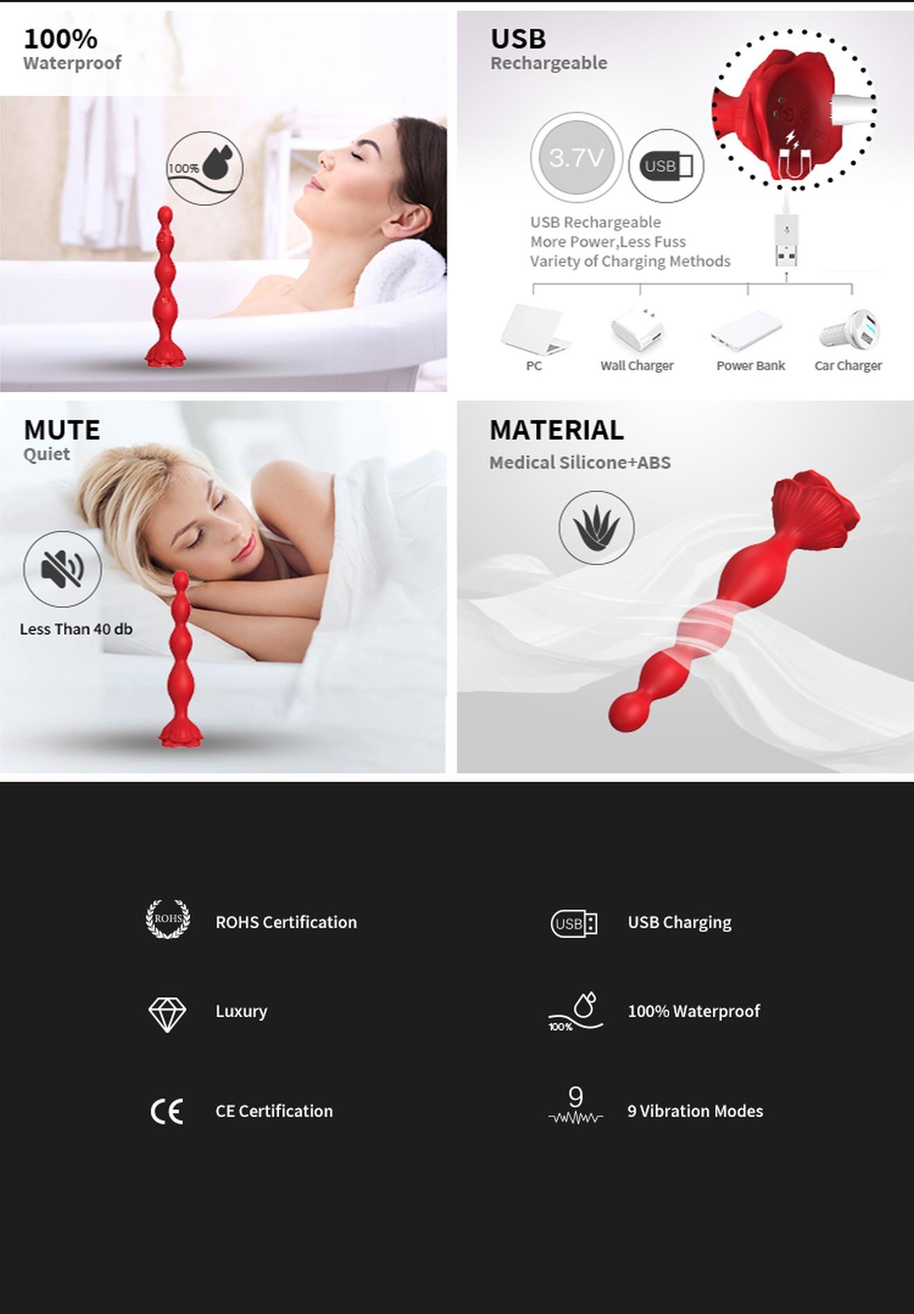 Rosestick Red, 9 Vibration Functions