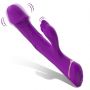 Wibrator króliczek Rubberco fioletowy silikonowy 9 wibracji wodoodporny - 2
