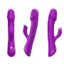 Wibrator króliczek Rubberco fioletowy silikonowy 9 wibracji wodoodporny - 9
