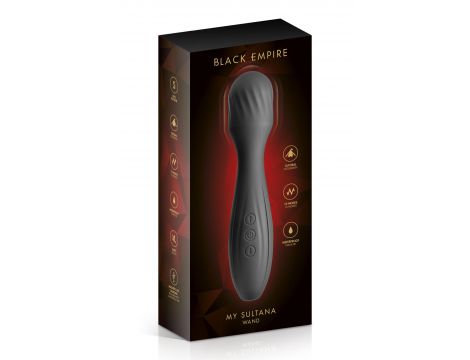 Masażer wand My Sultana Black Empire czarny złoty USB 17,5 cm - 2