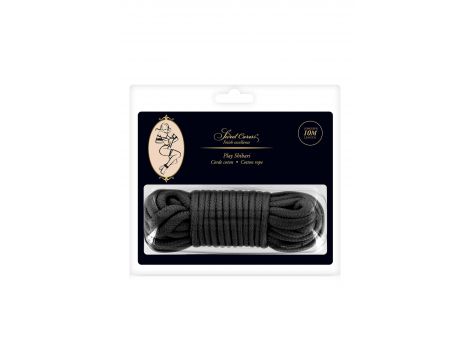 Lina bondage Sweet Caress czarna bawełniana 10m - 2