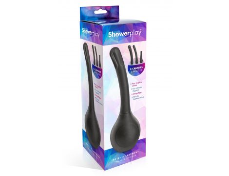 Gruszka do lewatywy analnej Showerplay 350 ml z 3 kaniulami - 2
