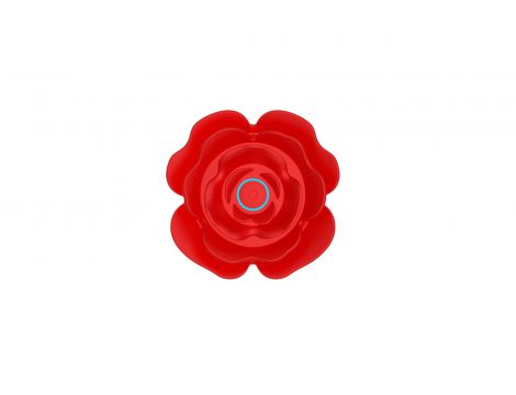 Korek analny Rose Thrusting wibrujący B Series Cute silikonowy wodoodporny - 2