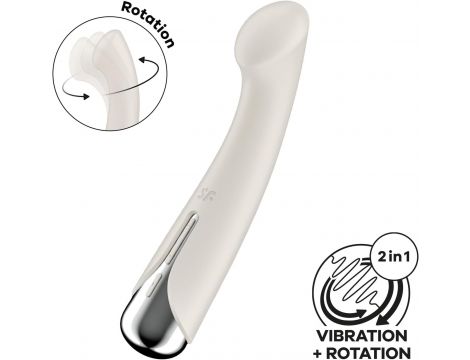 Wibrator punktu G obrotowy Satisfyer Spinning G-Spot 1 beżowy USB - 2