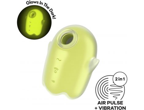 Stymulator łechtaczki Satisfyer Glowing Ghost żółty USB - 2