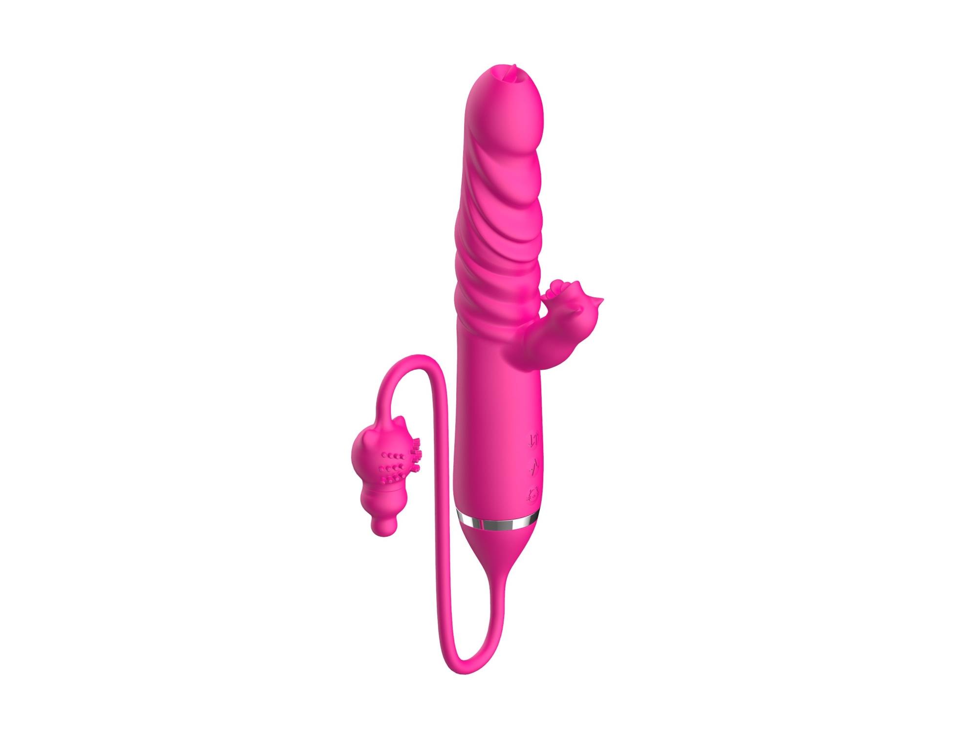 Tongue Licking Triple Stimulation Thrusting Vibrator