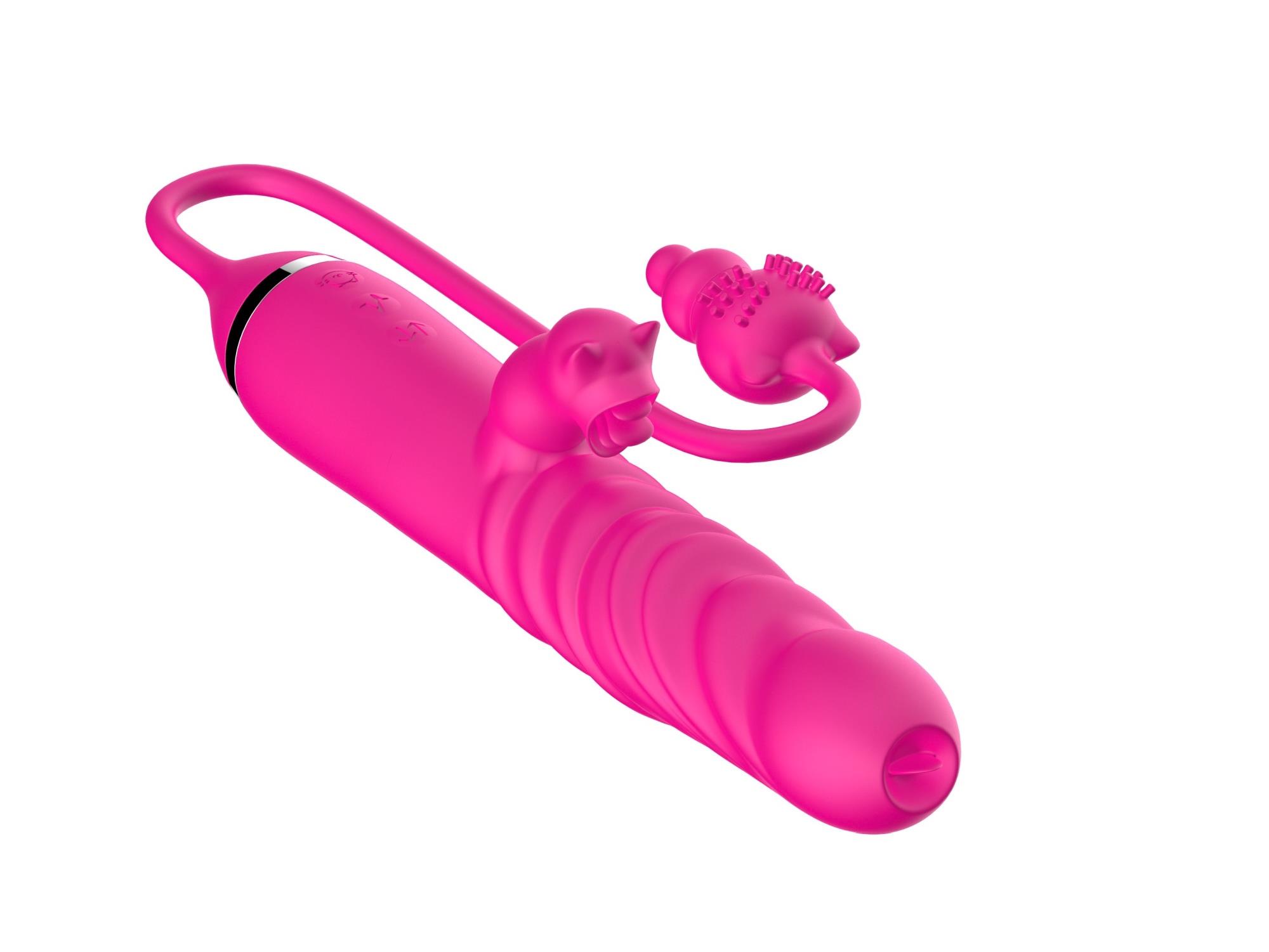 Tongue Licking Triple Stimulation Thrusting Vibrator