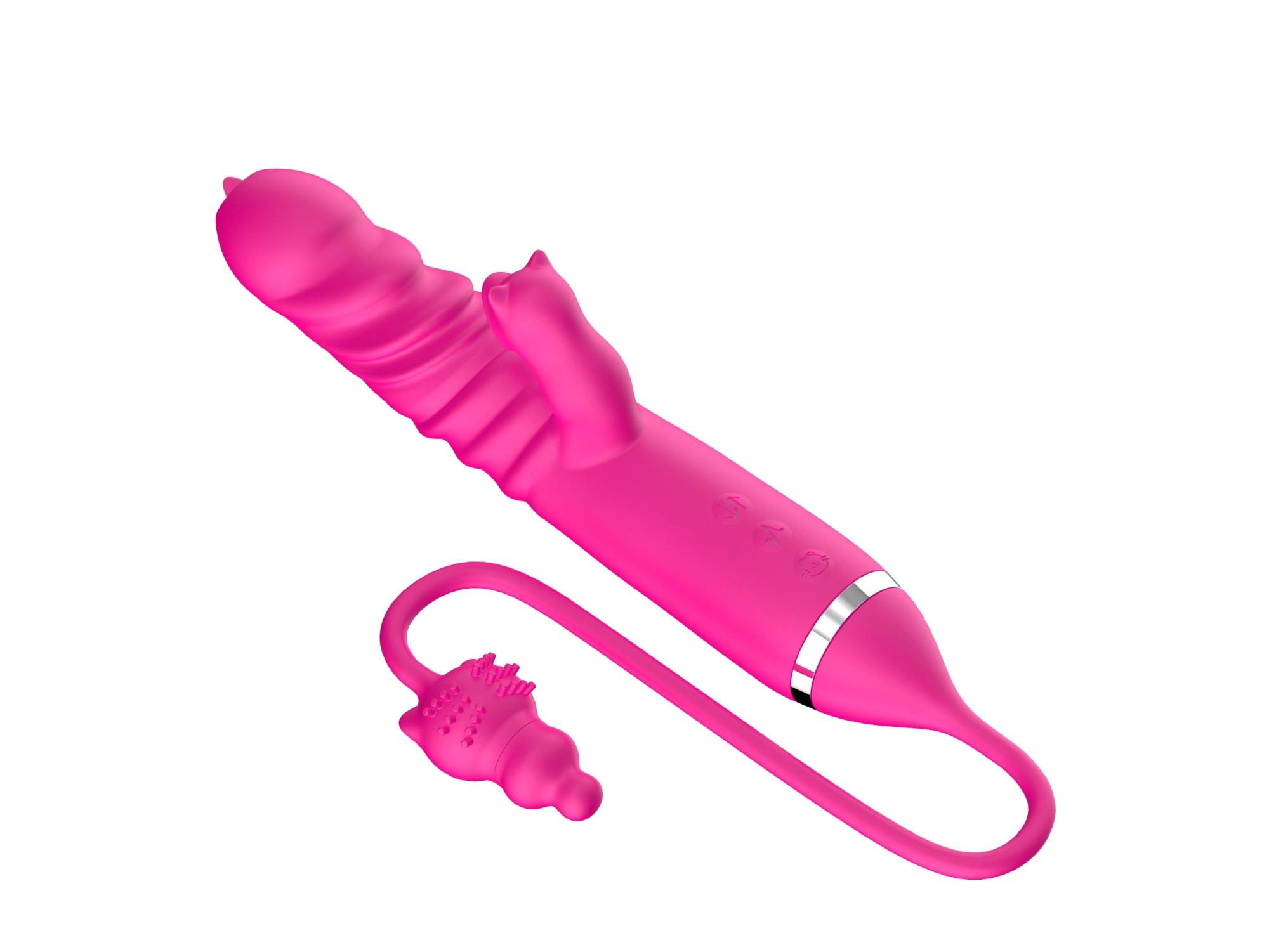 Tongue Licking Triple Stimulation Thrusting Vibrator