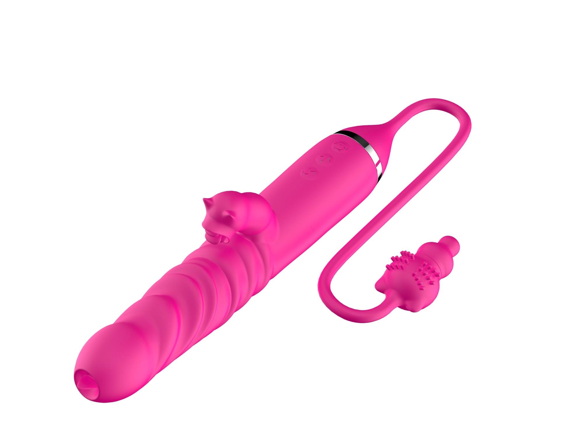 Tongue Licking Triple Stimulation Thrusting Vibrator