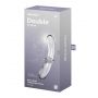 Szklane dildo Satisfyer Double Crystal transparentne - 5