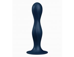 Dildo analne silikonowe Satisfyer Double BallR granatowe