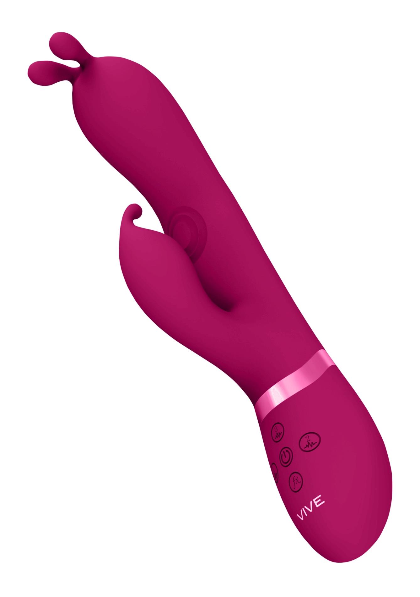 gada - vibrating bunny ear g-spot rabbit with pulse wave shaft