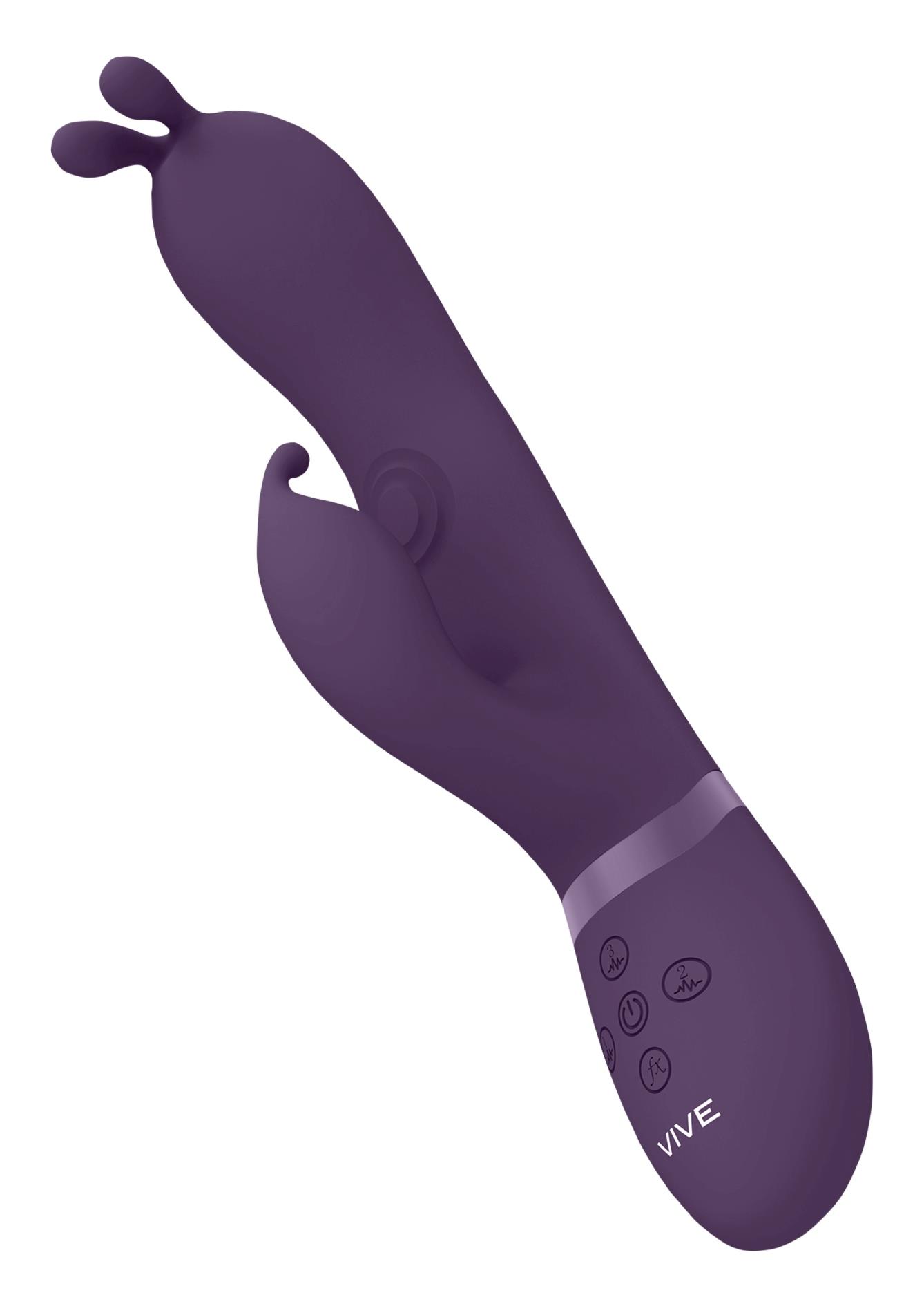 gada - vibrating bunny ear g-spot rabbit with pulse wave shaft
