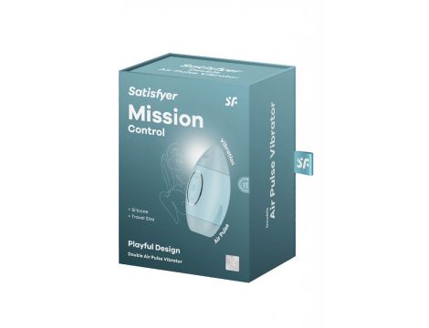 Wibrator z falami ciśnienia Satisfyer Mission Control niebieski - 3