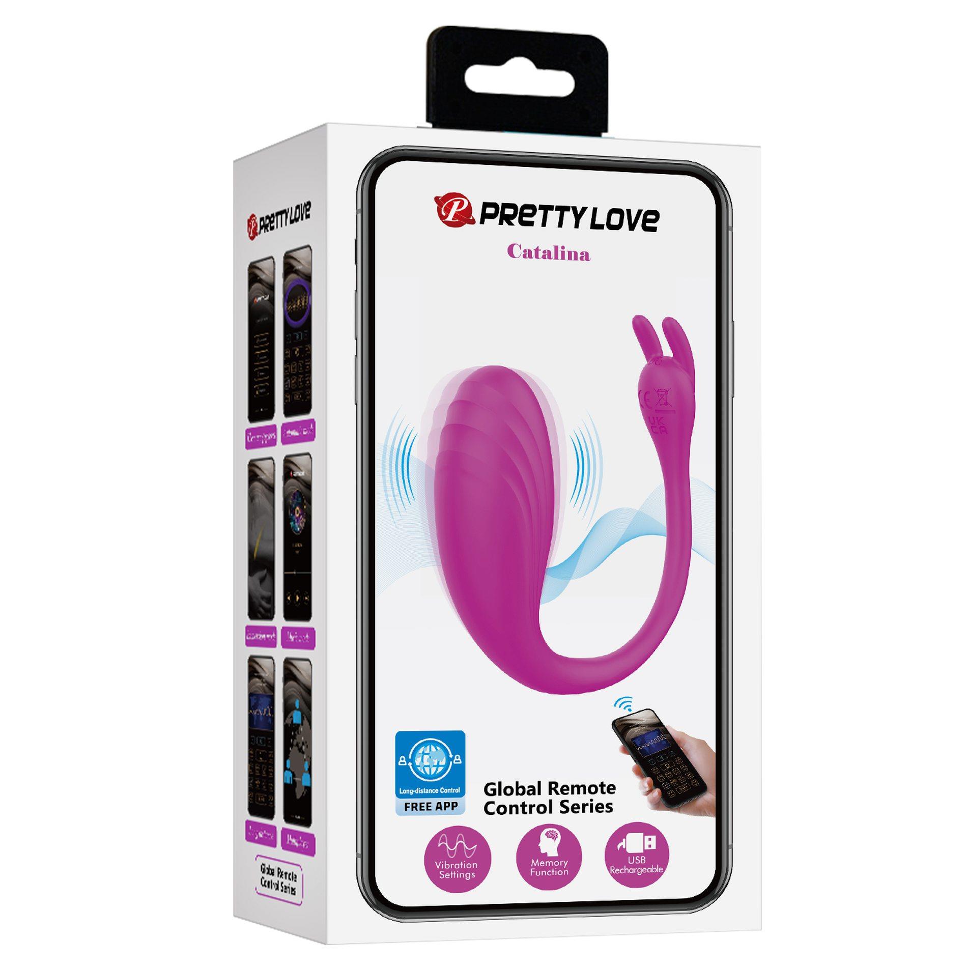 pretty love - catalina, 12 vibration functions mobile app long-distance