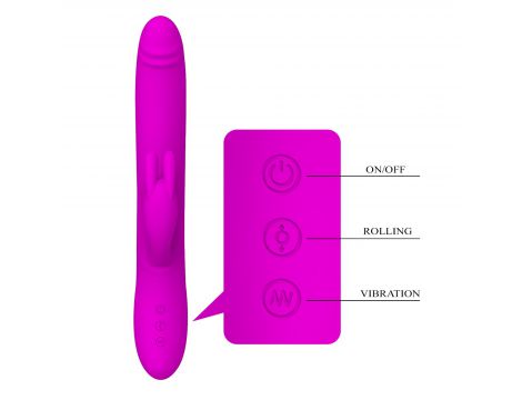 Wibrator króliczek Pretty Love Byron obracający się USB wodoodporny - 8