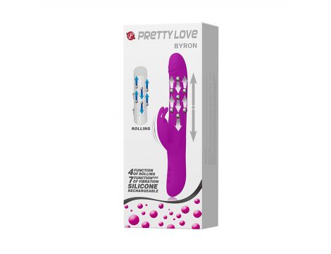 Wibrator króliczek Pretty Love Byron obracający się USB wodoodporny - 11