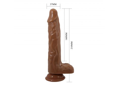 Realistyczny wibrator Baile Bodach 20 cm pchnięcia rotacja pilot USB - 6