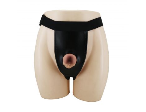 Regulowana uprząż strap-on Pretty Love Houston silikonowe dildo 17 cm - 5