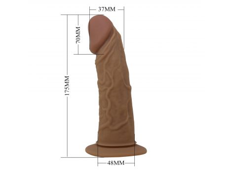 Regulowana uprząż strap-on Pretty Love Houston silikonowe dildo 17 cm - 9