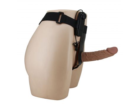 Wibrująca proteza penisa Pretty Love Draven ze strap-onem 17 cm - 6