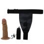 Wibrująca proteza penisa Pretty Love Draven ze strap-onem 17 cm - 4