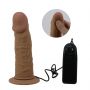Wibrująca proteza penisa Pretty Love Draven ze strap-onem 17 cm - 8