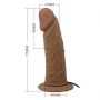 Wibrująca proteza penisa Pretty Love Draven ze strap-onem 17 cm - 11
