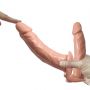 Strap-on podwójny Baile 18 cm i 15 cm - 5