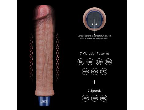Wibrator silikonowy realistyczny Lovetoy USB 24 cm - 14