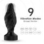 Wibrujący korek analny Limonster czarny 9 trybów USB wodoodporny - 4
