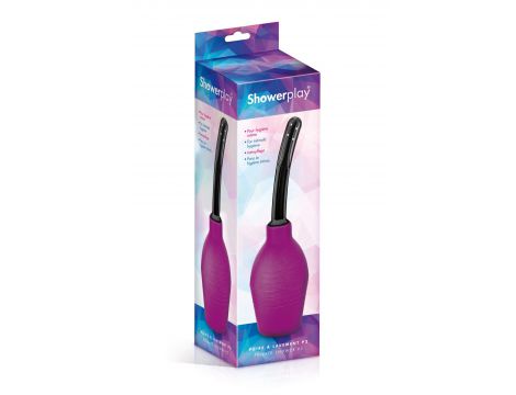 Irygator analny Miś Fioletowy Showerplay 310 ml - 2