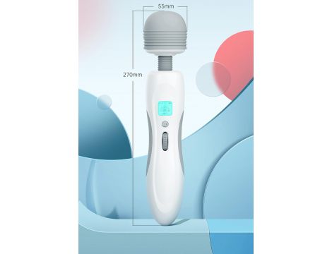 Masażer silikonowy LED B Series Cute biały USB wodoodporny - 13