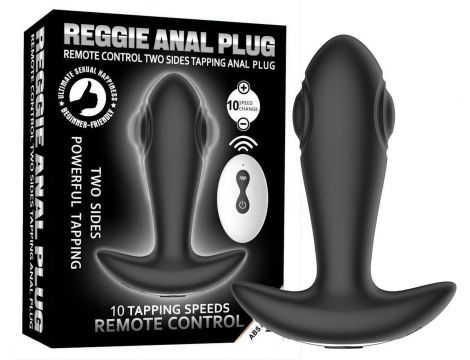 Wibrujący korek analny z tappingiem B Series Cute USB - 9