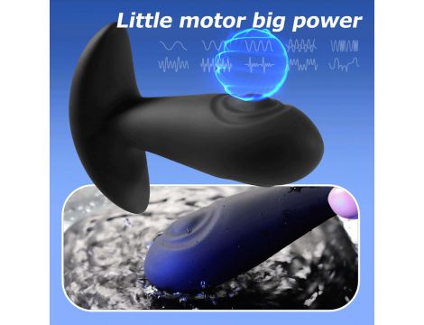 Wibrujący korek analny z tappingiem B Series Cute USB - 13