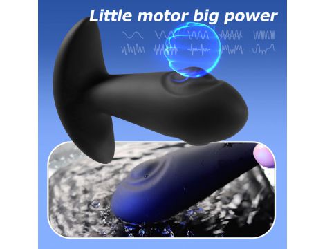 Wibrujący korek analny z tappingiem B Series Cute USB - 14