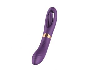 Wibrator punktu G podwójny liżący B-Series Cute silikonowy USB