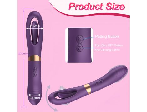 Wibrator punktu G podwójny liżący B-Series Cute silikonowy USB - 8