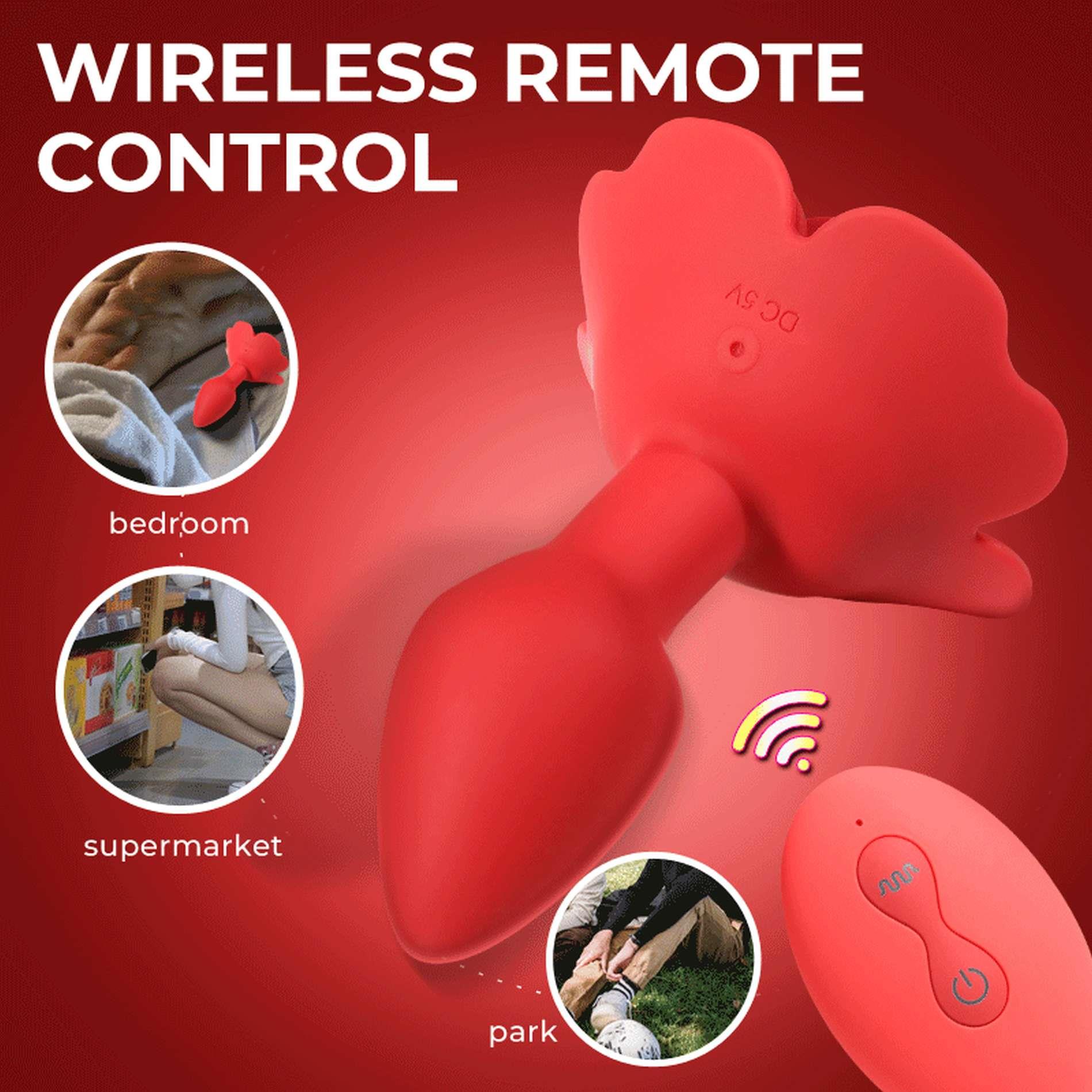 Rose Rotating Anal Plug