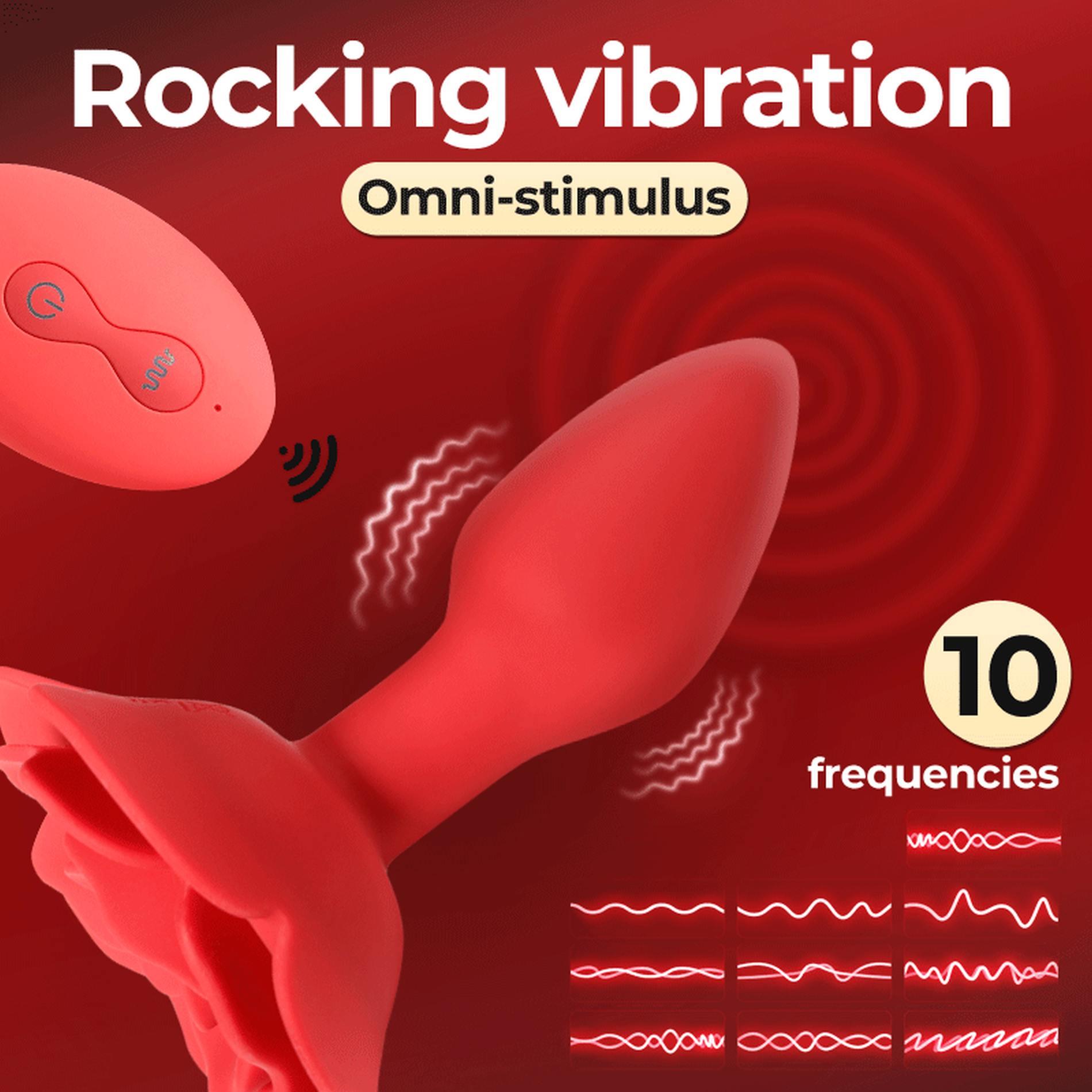 Rose Rotating Anal Plug