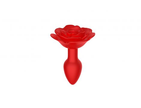 Wibrujący obracający korek analny Róża B Series Cute silikonowy USB - 5