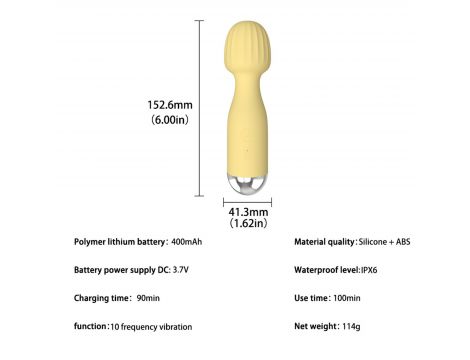 Uroczy mini masażer wibracyjny silikonowy B Series Cute - 6