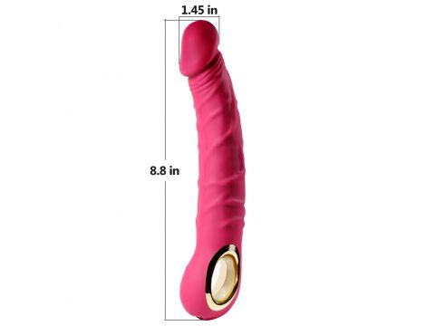 Wibrator realistyczny silikonowy B Series Cute różowy USB wodoodporny - 7