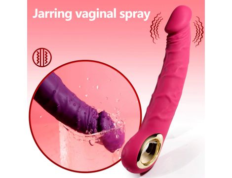 Wibrator realistyczny silikonowy B Series Cute różowy USB wodoodporny - 16